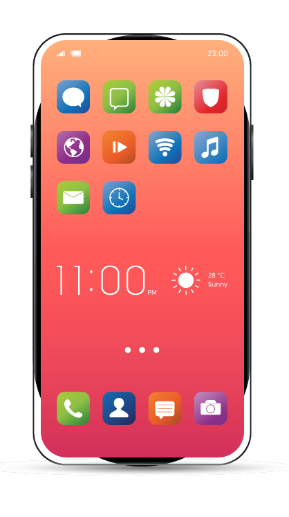 A modern smartphone.