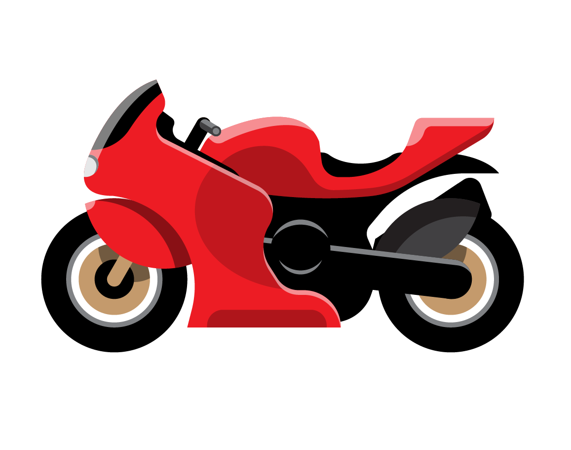 A modern motorcycle.