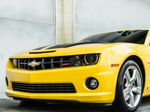 SINGAPORE-09 SEP 2017:transformers bumblebee car form display