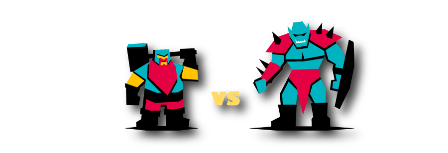 character 1 vs character 2