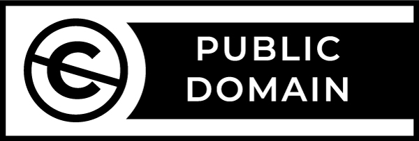 illustrated of the public domain logo