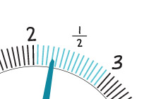 Two rulers, one in centimeters the other in inches