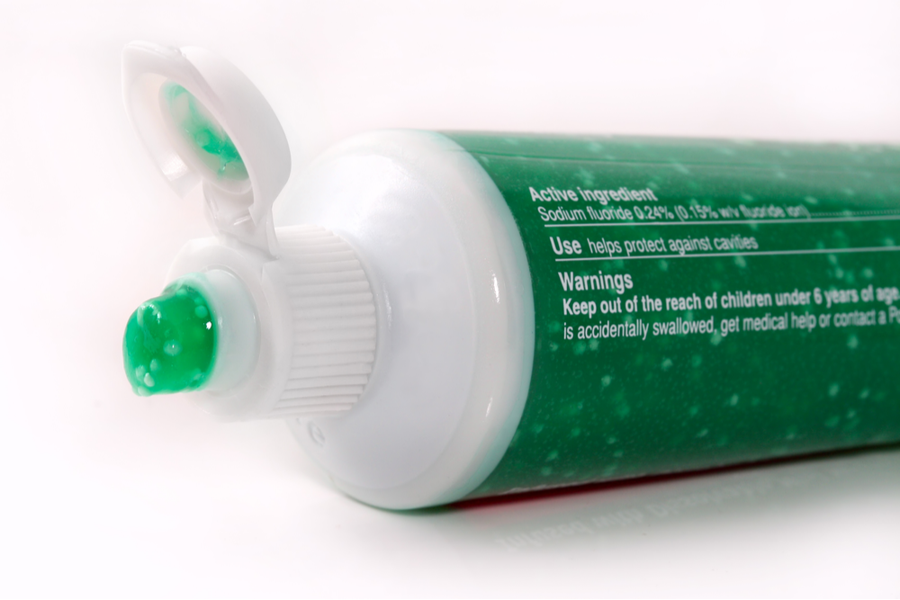 toothpaste in squeeze bottle