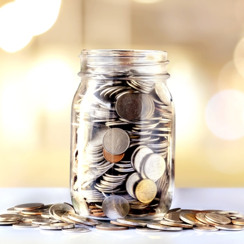 jar of coins