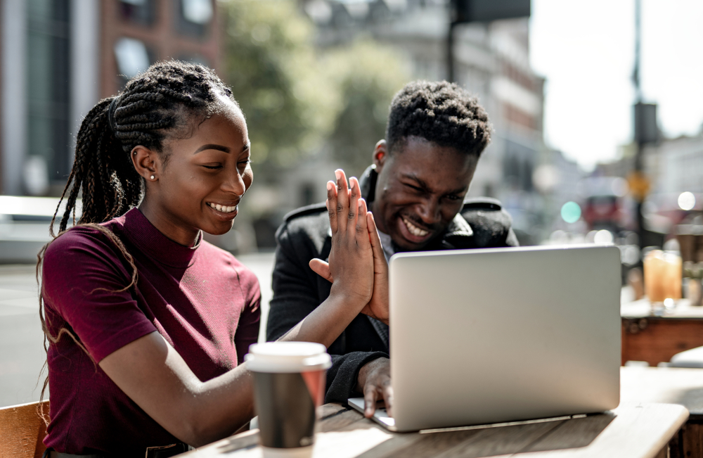 girl and boy at computer