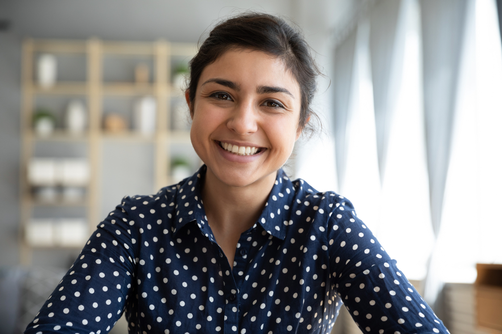 girl smiling
