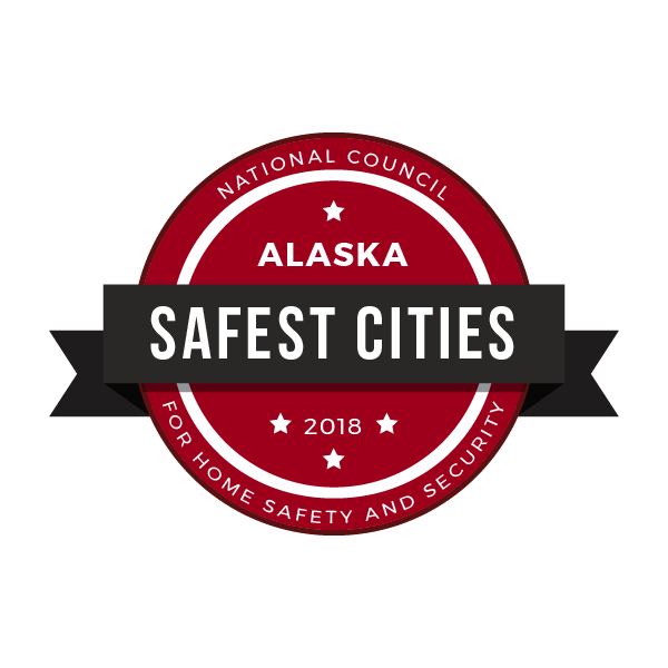 Safest Cities in Alaska, 2018 National Council For Home Safety and