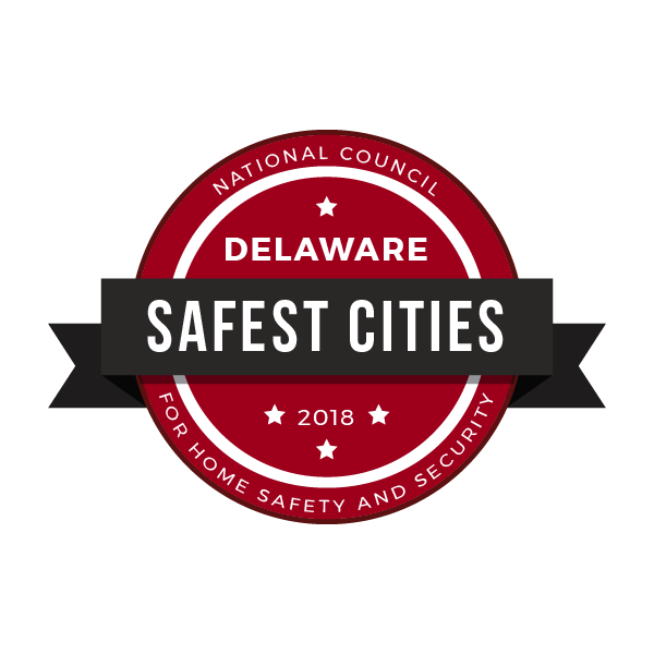 Safest Cities in Delaware, 2018 National Council For Home Safety and