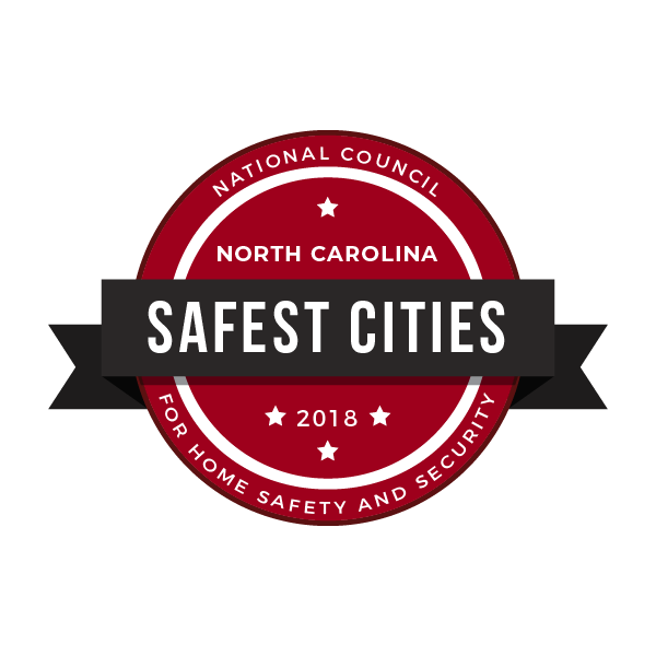 Safest Cities in North Carolina, 2018 National Council For Home