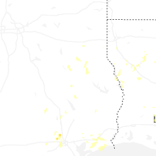 Regional Hail Map for Lufkin, TX - Monday, August 18, 2025