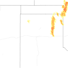 Regional Hail Map for Amarillo, TX - Monday, September 8, 2025