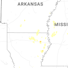 Regional Hail Map for Bastrop, LA - Tuesday, September 16, 2025