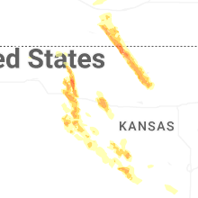 Regional Hail Map for Hays, KS - Friday, September 19, 2025