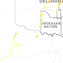 Regional Hail Map for Wichita Falls, TX - Wednesday, November 19, 2025
