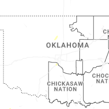 Regional Hail Map for Oklahoma City, OK - Wednesday, January 7, 2026