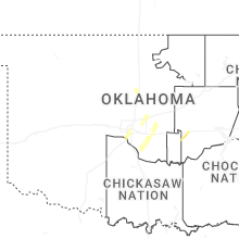 Regional Hail Map for Oklahoma City, OK - Thursday, January 8, 2026