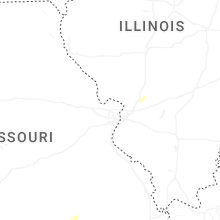 Regional Hail Map for Saint Louis, MO - Thursday, January 8, 2026