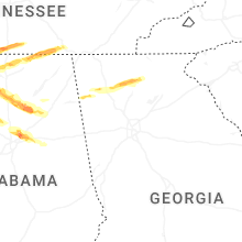 Regional Hail Map for Atlanta, GA - Thursday, February 26, 2026