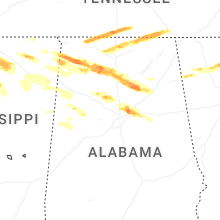 Regional Hail Map for Birmingham, AL - Thursday, February 26, 2026