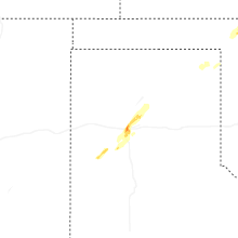 Regional Hail Map for Amarillo, TX - Tuesday, March 3, 2026