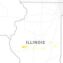 Regional Hail Map for Peoria, IL - Tuesday, March 3, 2026