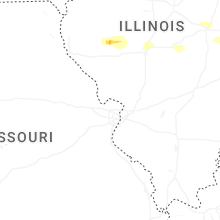 Regional Hail Map for Saint Louis, MO - Tuesday, March 3, 2026