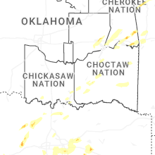Regional Hail Map for Atoka, OK - Wednesday, March 4, 2026