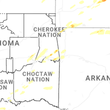 Regional Hail Map for Fort Smith, AR - Wednesday, March 4, 2026