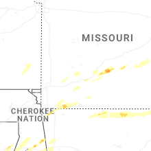 Regional Hail Map for Springfield, MO - Wednesday, March 4, 2026