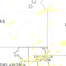 Regional Hail Map for Chanute, KS - Friday, March 6, 2026