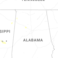 Regional Hail Map for Birmingham, AL - Saturday, March 7, 2026