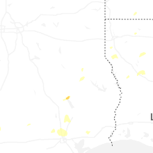 Regional Hail Map for Lufkin, TX - Saturday, March 7, 2026