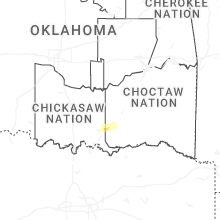 Regional Hail Map for Atoka, OK - Sunday, March 8, 2026