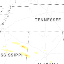 Hail Map for florence-al 2026-03-09