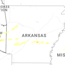 Regional Hail Map for Little Rock, AR - Monday, March 9, 2026