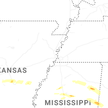 Regional Hail Map for Memphis, TN - Monday, March 9, 2026