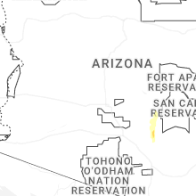 Regional Hail Map for Phoenix, AZ - Monday, March 9, 2026