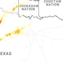 Regional Hail Map for Dallas, TX - Tuesday, March 10, 2026