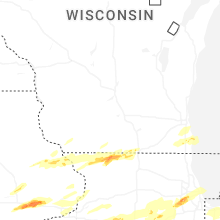 Regional Hail Map for Madison, WI - Tuesday, March 10, 2026