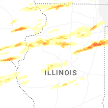 Regional Hail Map for Peoria, IL - Tuesday, March 10, 2026