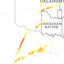 Regional Hail Map for Wichita Falls, TX - Tuesday, March 10, 2026