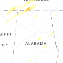Regional Hail Map for Birmingham, AL - Sunday, March 15, 2026