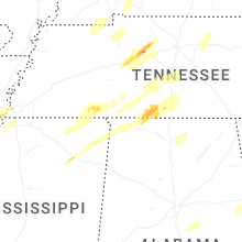 Regional Hail Map for Florence, AL - Sunday, March 15, 2026