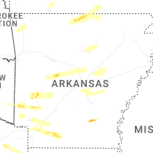 Regional Hail Map for Little Rock, AR - Sunday, March 15, 2026