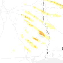 Regional Hail Map for Lufkin, TX - Sunday, March 15, 2026