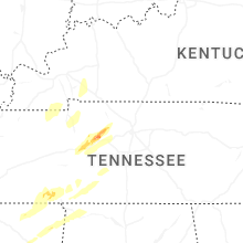 Regional Hail Map for Nashville, TN - Sunday, March 15, 2026