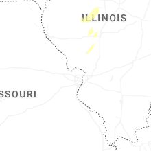 Regional Hail Map for Saint Louis, MO - Sunday, March 15, 2026