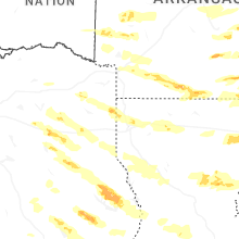 Regional Hail Map for Shreveport, LA - Sunday, March 15, 2026