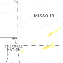 Regional Hail Map for Springfield, MO - Sunday, March 15, 2026