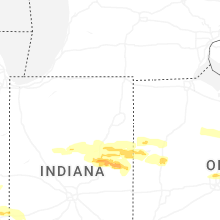 Regional Hail Map for Fort Wayne, IN - Sunday, March 22, 2026